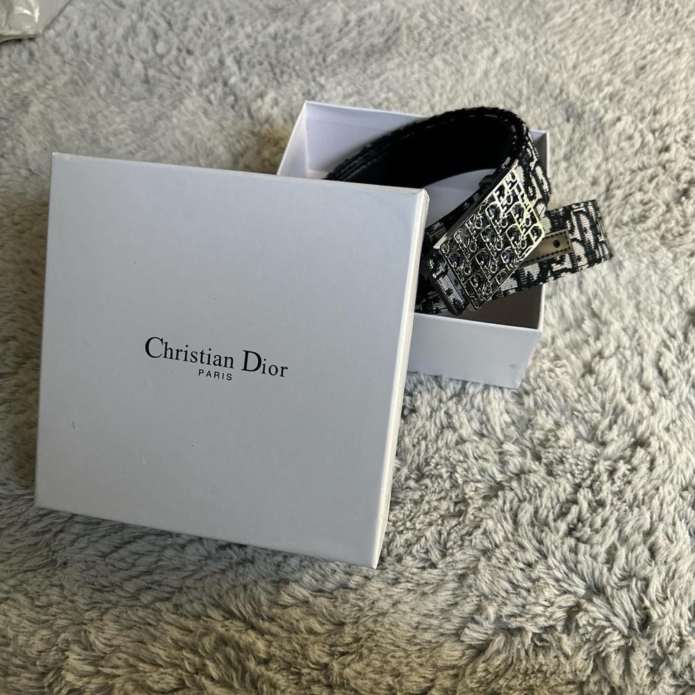 Christian Dior Black and White Belt